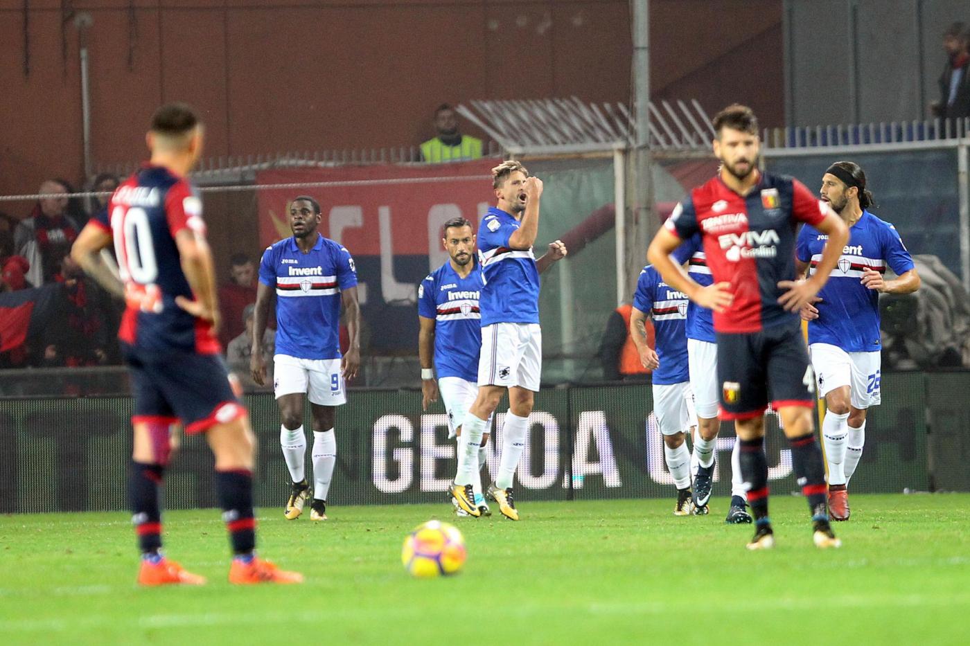 Sampdoria-Genoa, Le Formazioni Ufficiali