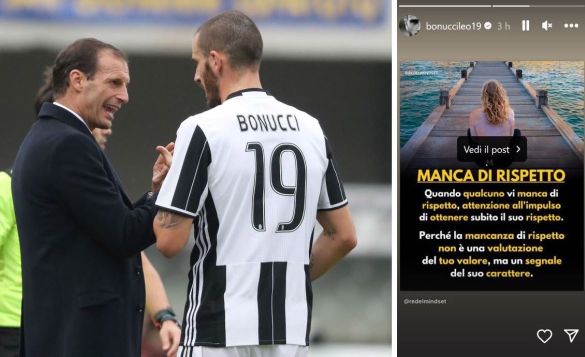 Juventus Volano Gli Stracci Tra Bonucci E Allegri FOTO