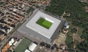 Progetto dello Stadio Adriatico in 3d