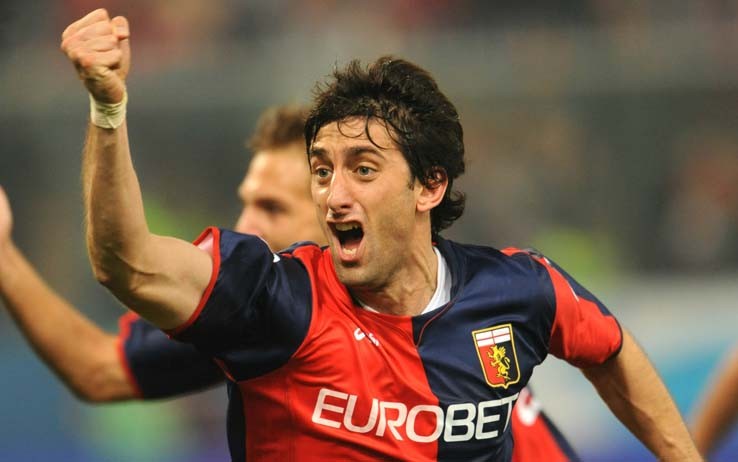 Genoa Il Ritorno Del Principe Milito In Tribuna Per La Partita Contro Il Napoli 