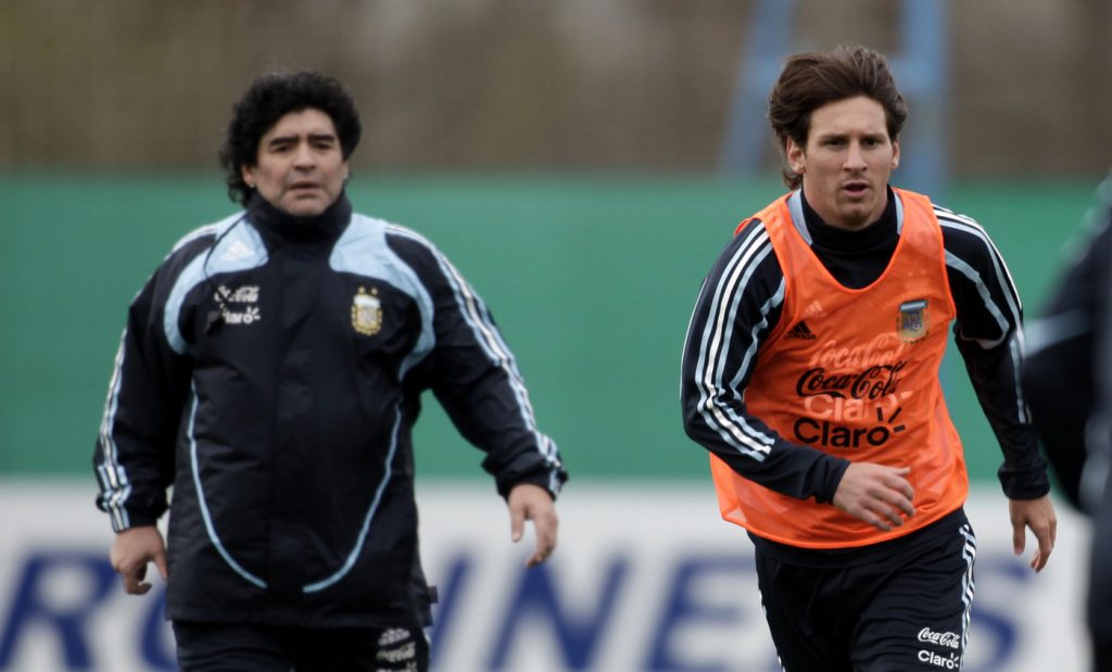 maradona e messi