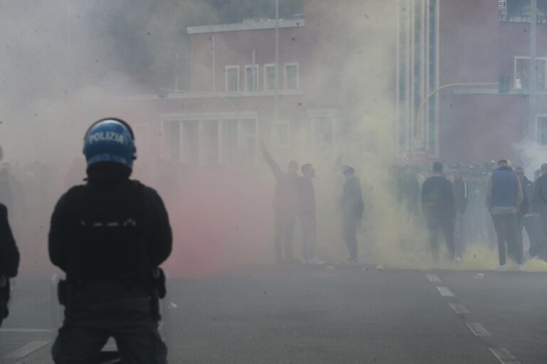 tensione tifosi lazio roma