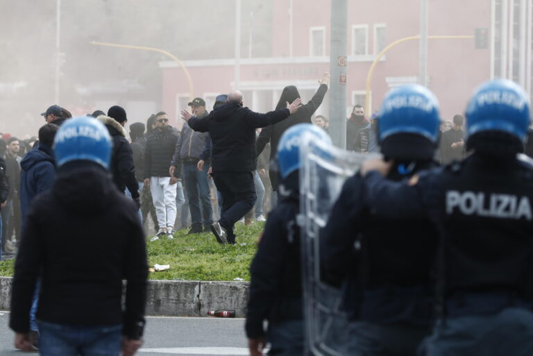 tensione tifosi lazio roma