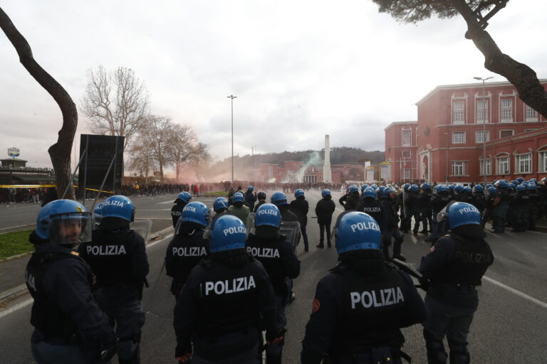 tensione tifosi lazio roma