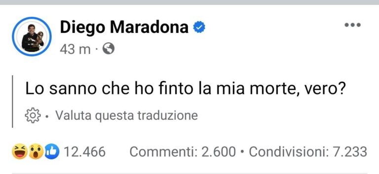 Hackerato account Diego Armando Maradona