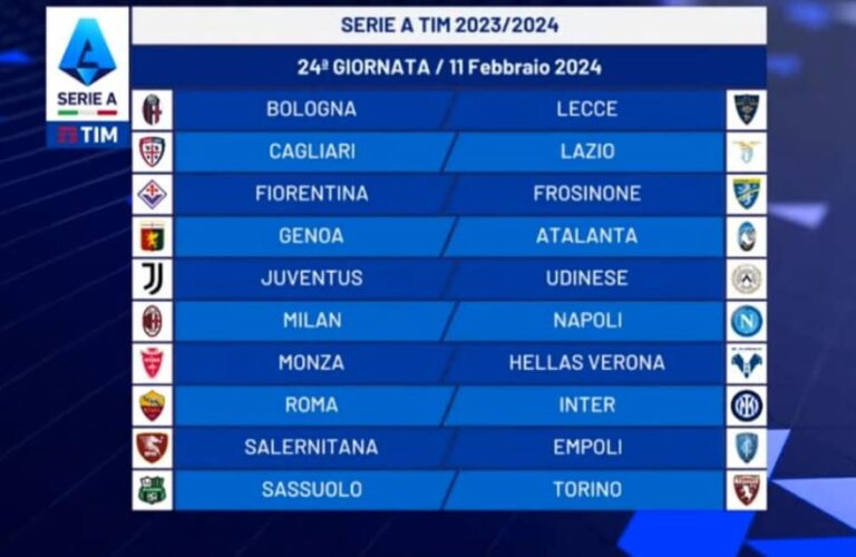 Juve, il calendario della Serie A 2023/24: tutte le gare giornata per  giornata