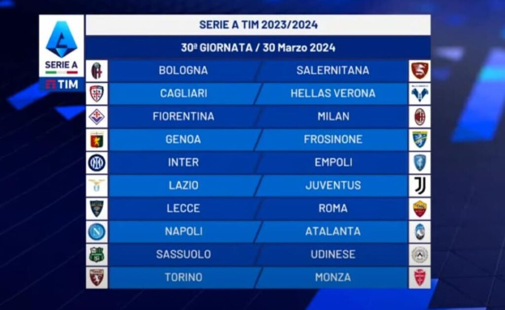 Calendario Serie A, Le Giornate Della Stagione 2023/2024: Inizio Con Il ...