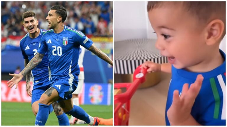 Gol Zaccagni reazione figlio Thiago