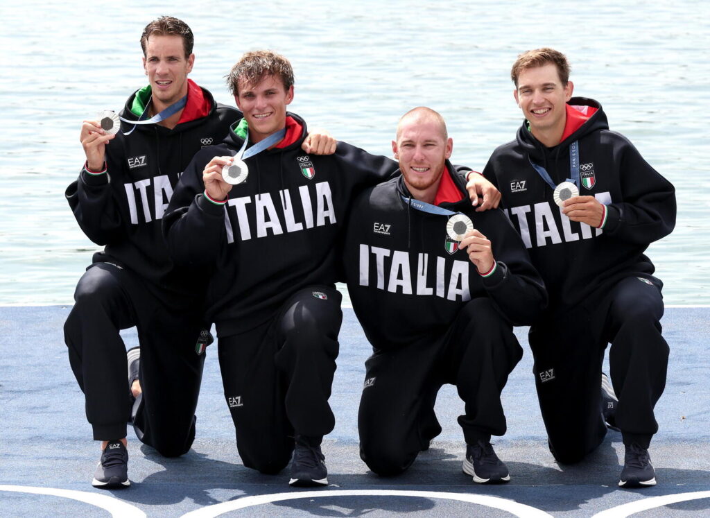 Canottaggio Italia quattro di coppia argento Olimpiadi