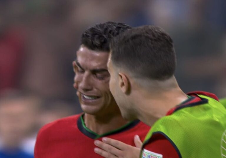 Cristiano Ronaldo lacrime