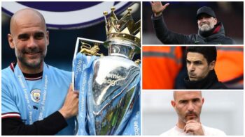 Premier League Guardiola, Klopp, Arteta, Maresca