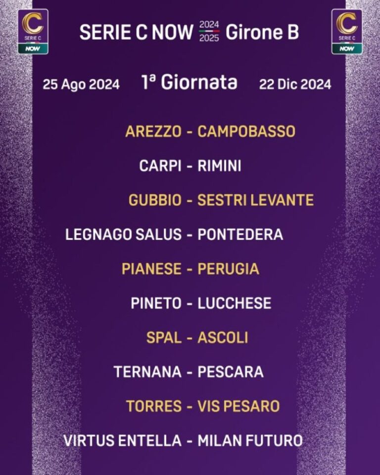 calendario Serie C