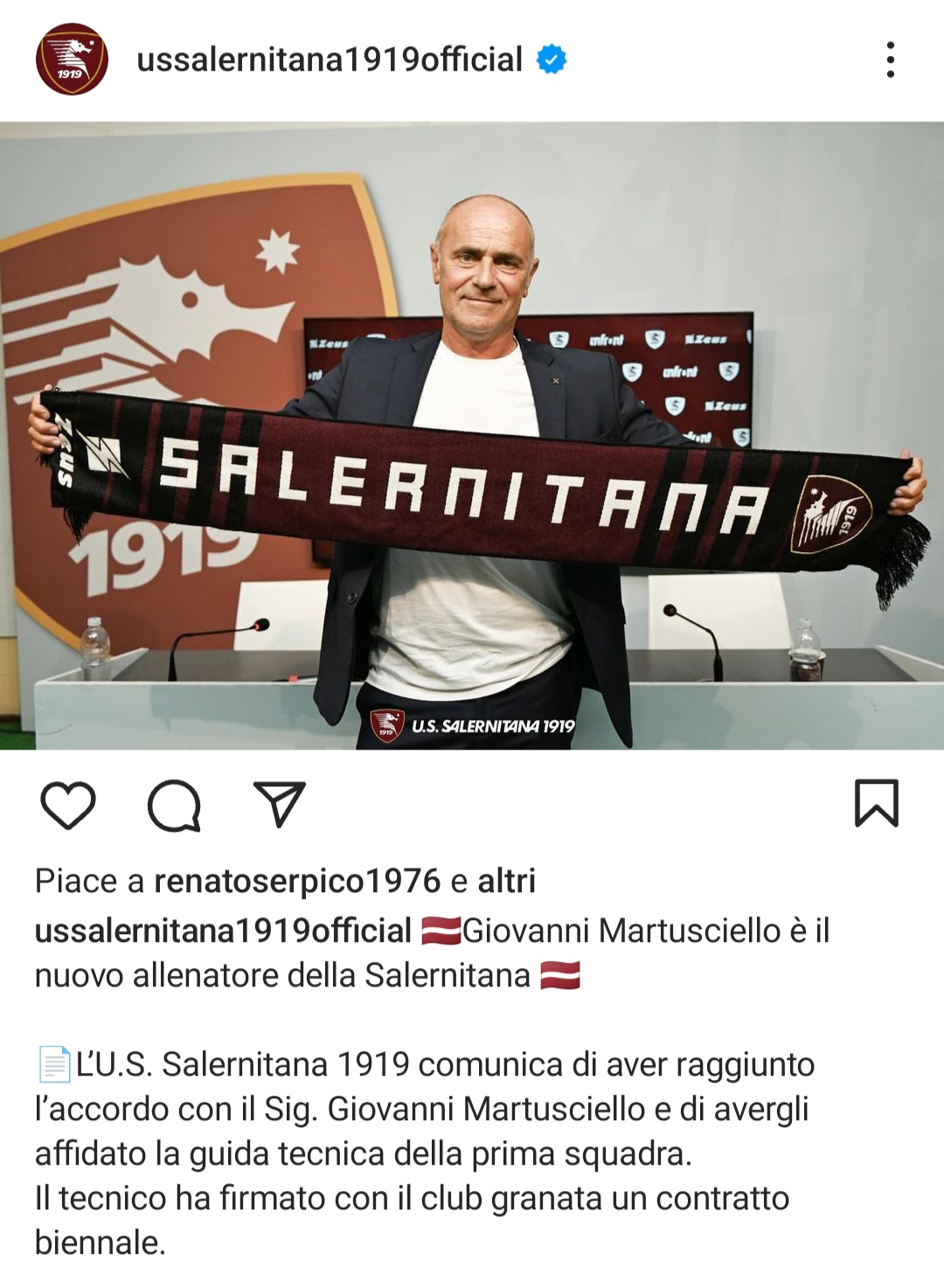 allenatore Salernitana