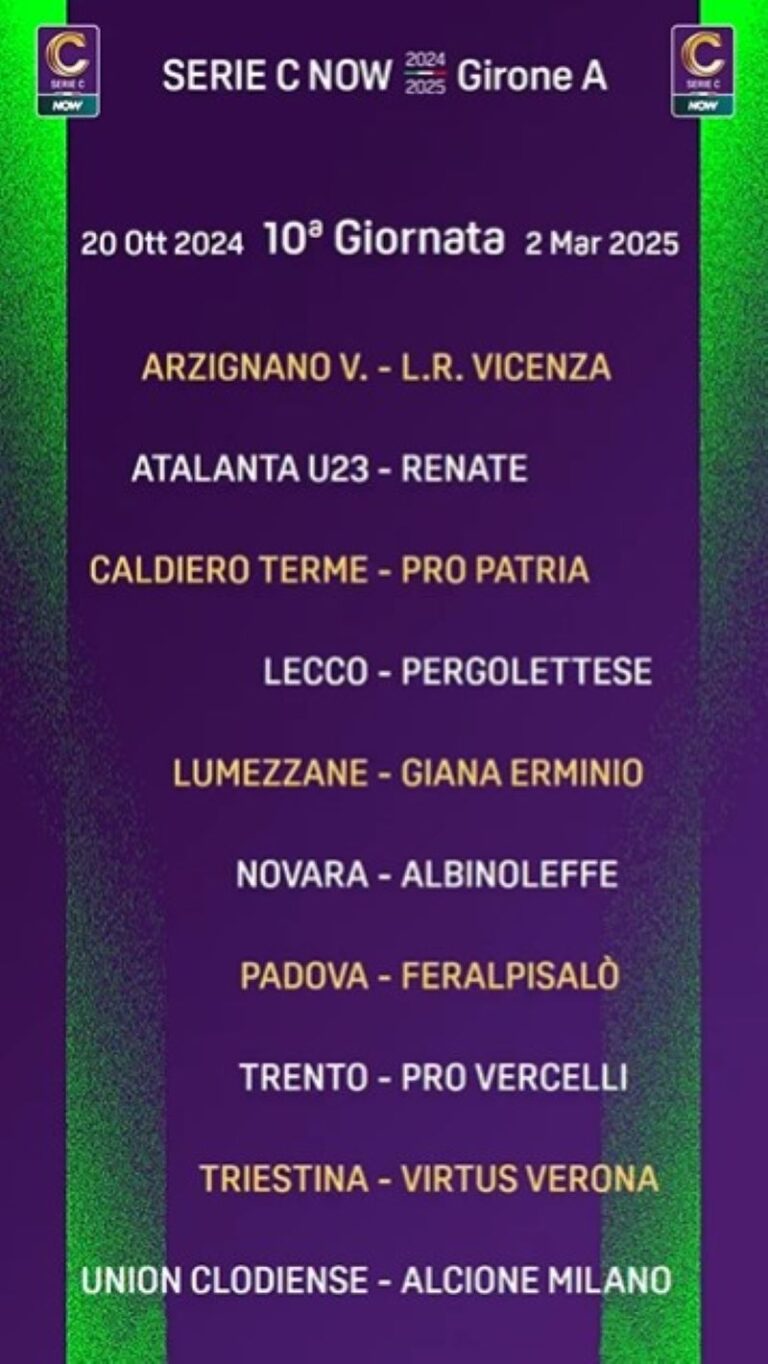 calendario Serie C