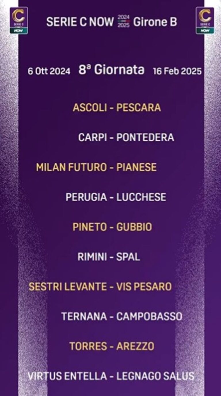 calendario Serie C