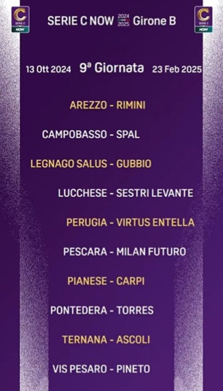 calendario Serie C