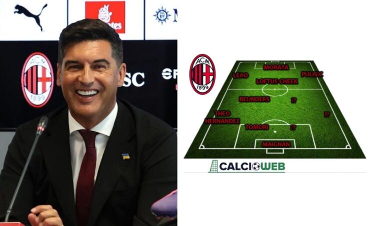 formazione Milan Fonseca