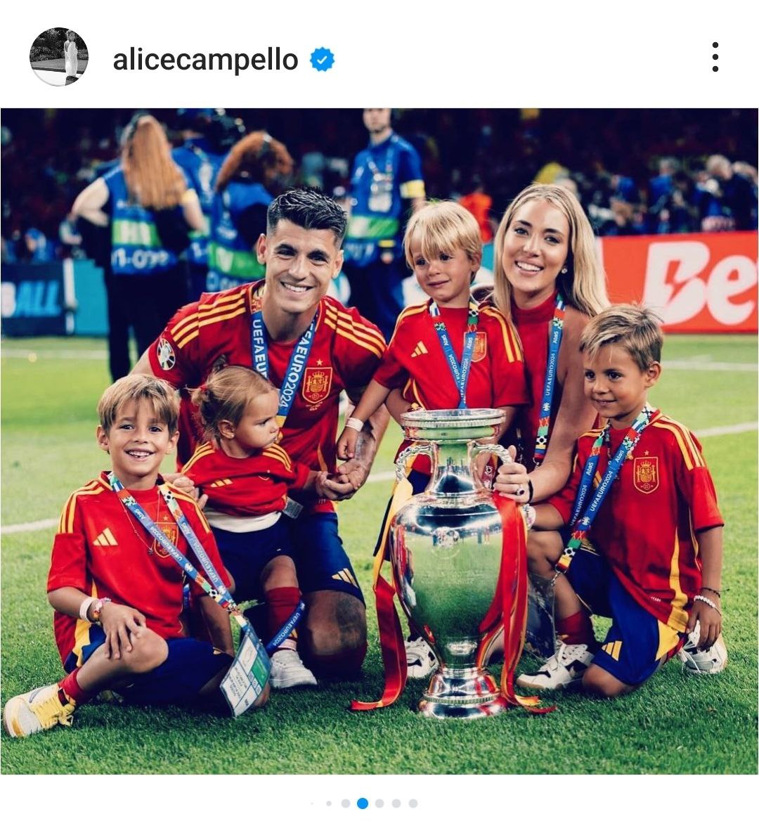 Alvaro Morata Alice Campello